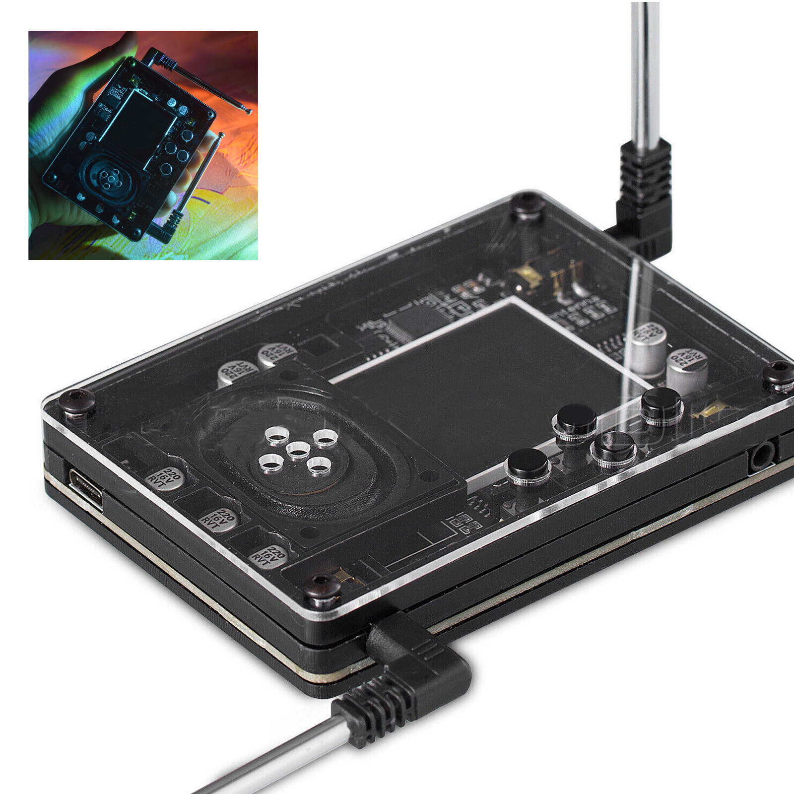 Mini Theremin Musical Electronic Creative Instrument with Screen Display NewyAo7