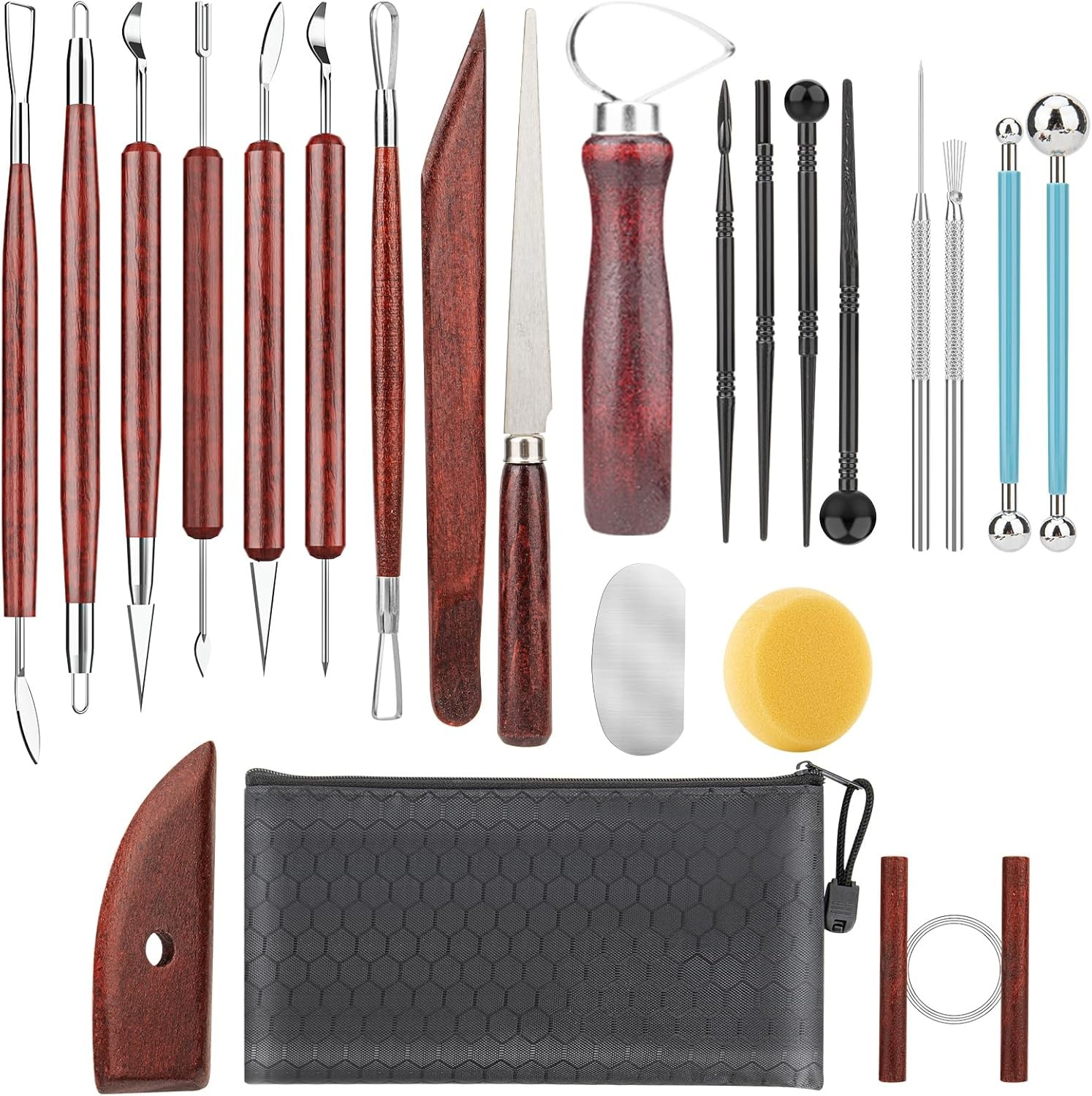 23PCS Clay Tools Sculpting, Ceramic & Pottery Modeling Tool, Ceramics Tools Set,