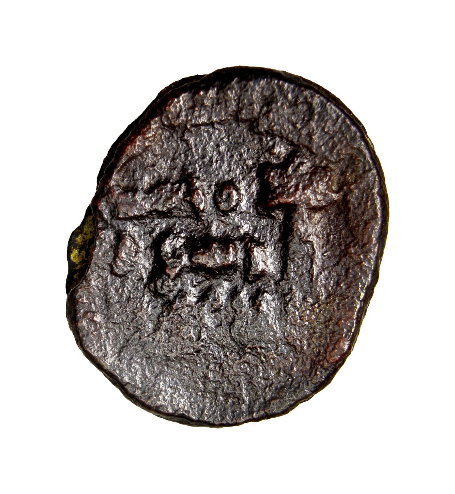 RARE Large Palm Tree Type Umayyads, Anonymous Æ Fals. Tabariya mint Coin