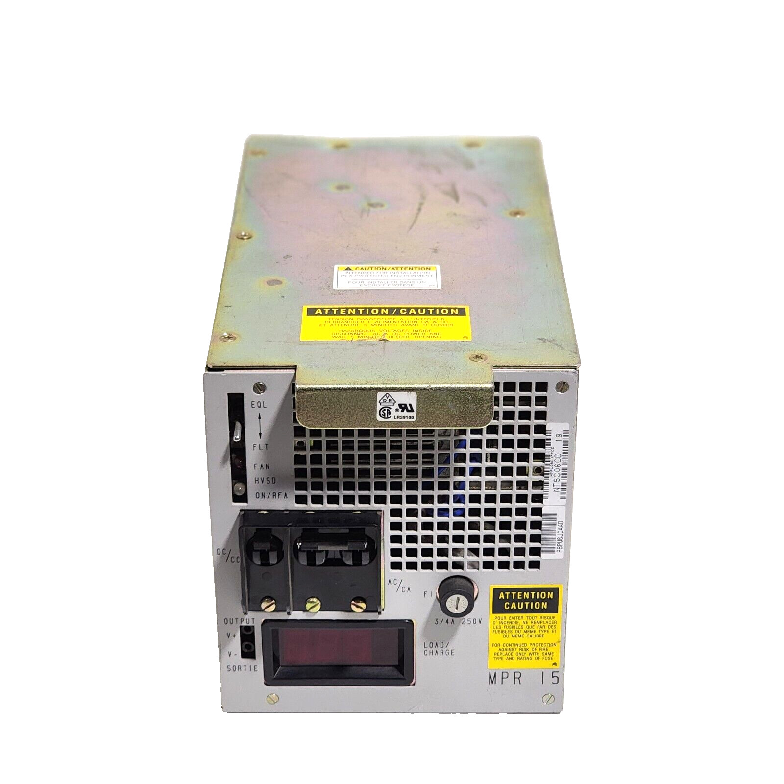 NORTEL MPR15 RECTIFIER NT5C06CD MODULAR POWER SHELF AS IS UNTESTED.