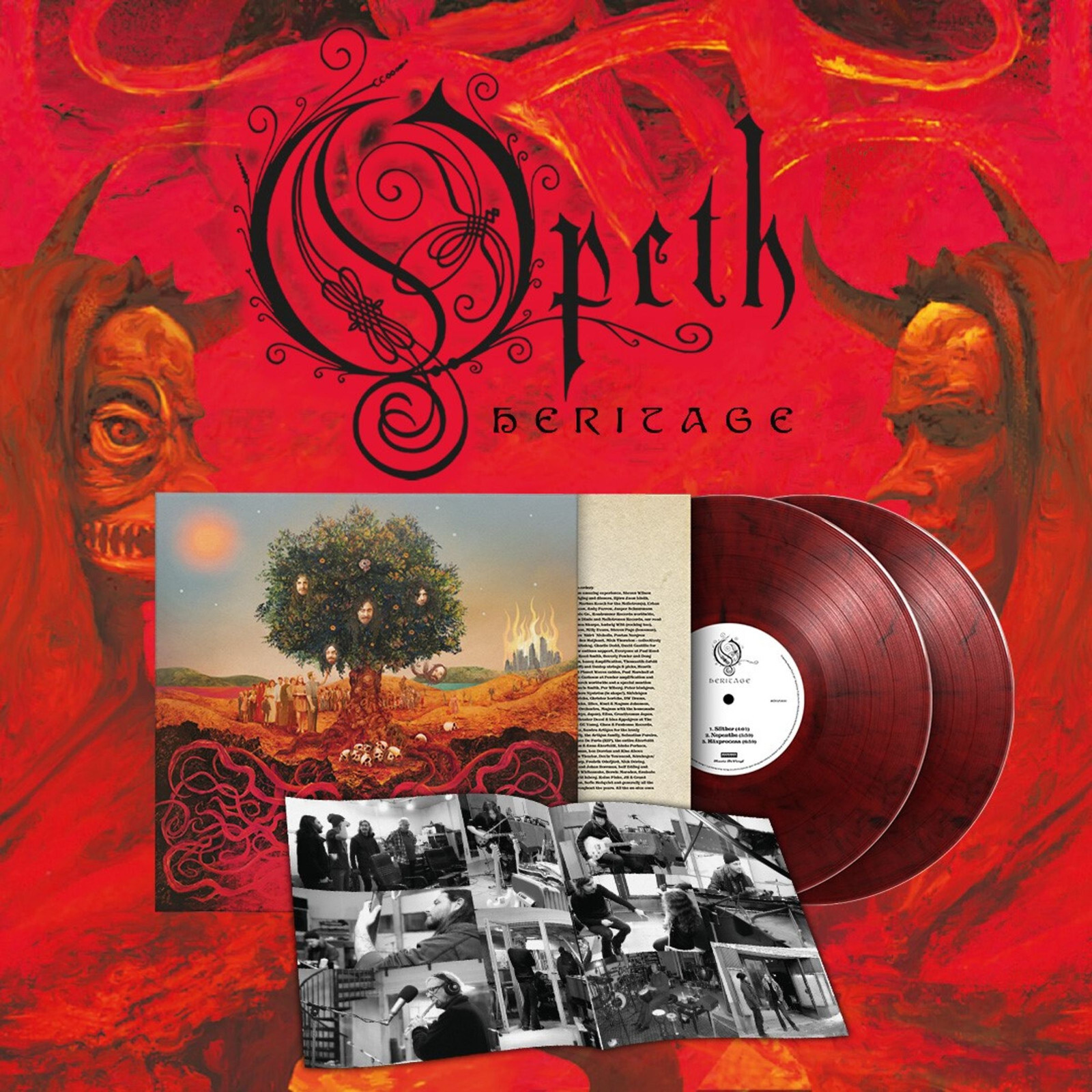 Opeth : Heritage 2 LP, Rouge Vinyle, Neuf, Disponible Immédiatement