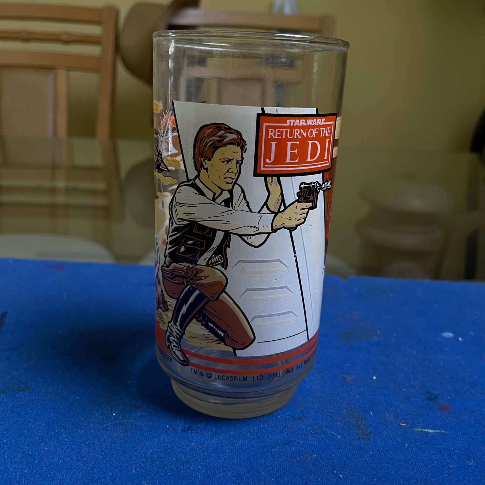 Burger King Star Wars Return of the Jedi Glass 1983 Coca-Cola Collectible
