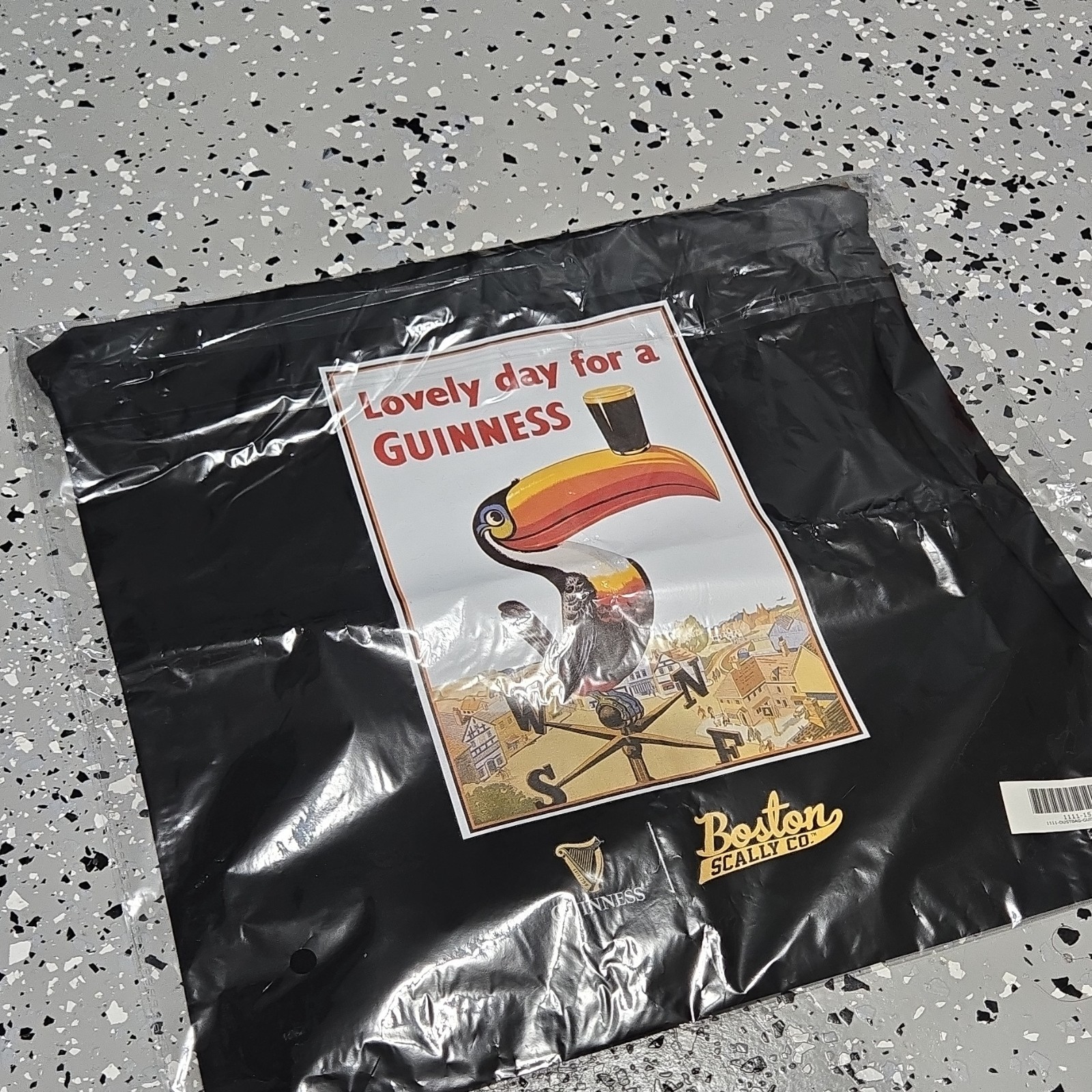 Guinness Dust Bag Lovely Day,Boston Scally Co. Limited Edition and run.