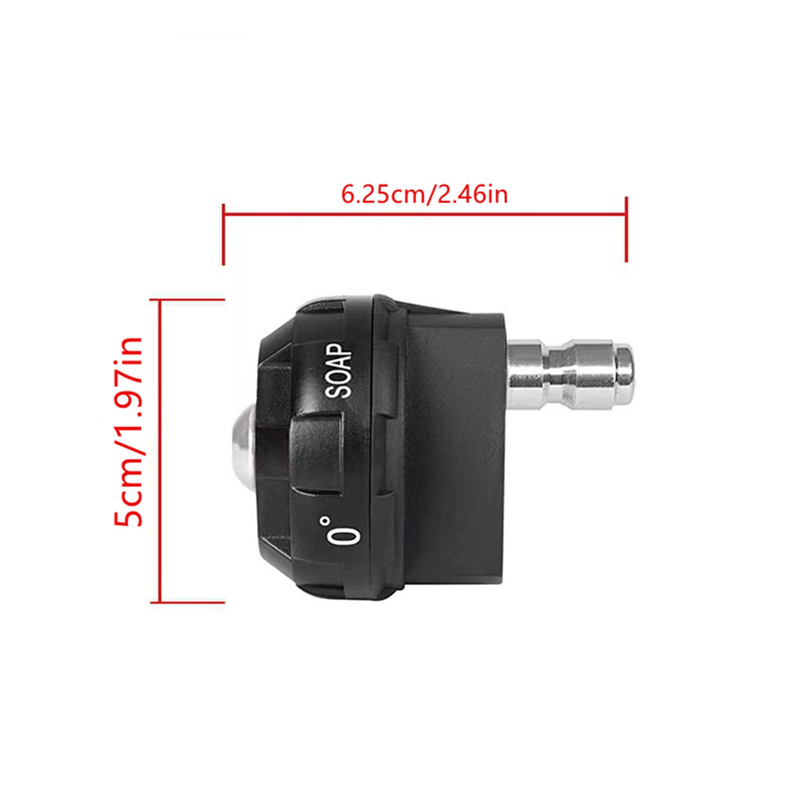 New 1/4'' Pressure Washer Spray Nozzle, 6-in-1 Quick Change over, Time-saving