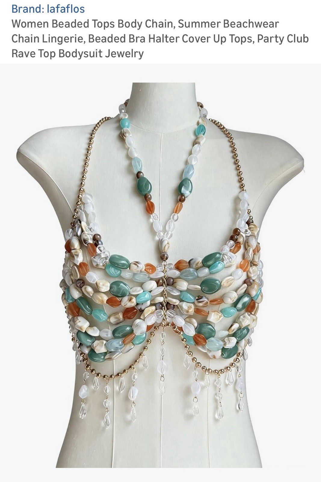 Handmade Women Body Chain Jewelry Woman Tops