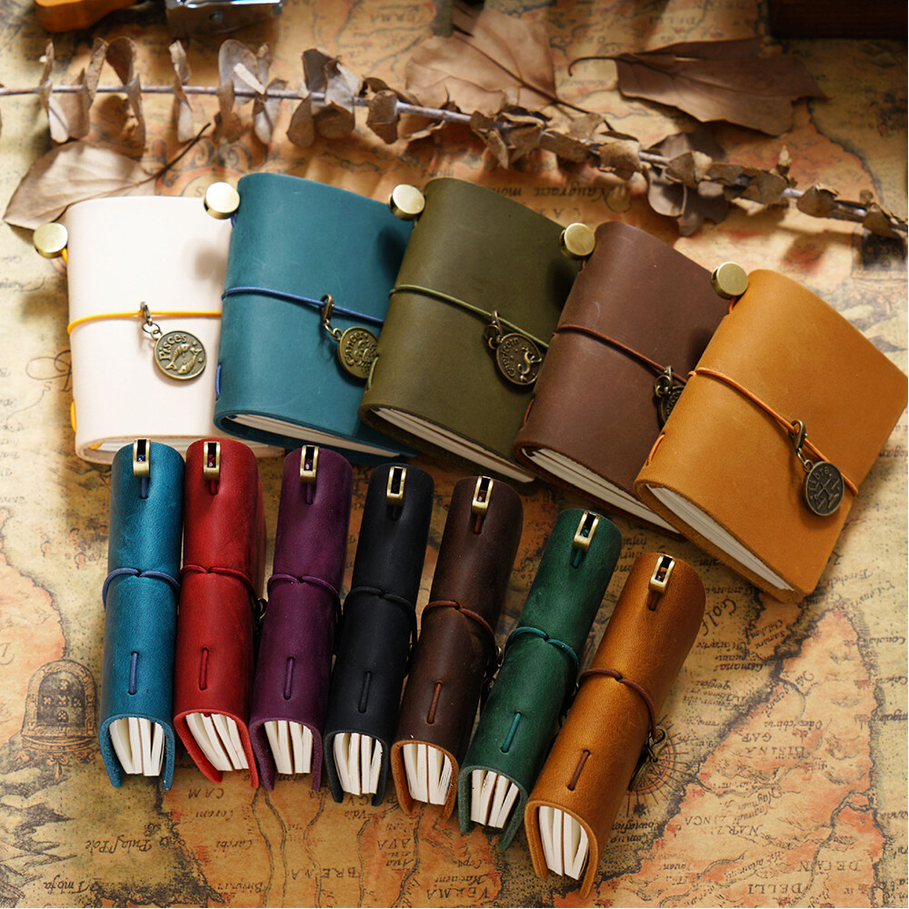 PU Leather Mini Notebook Traveler Notebook Sketch Book Ornaments Stocking Stuf о