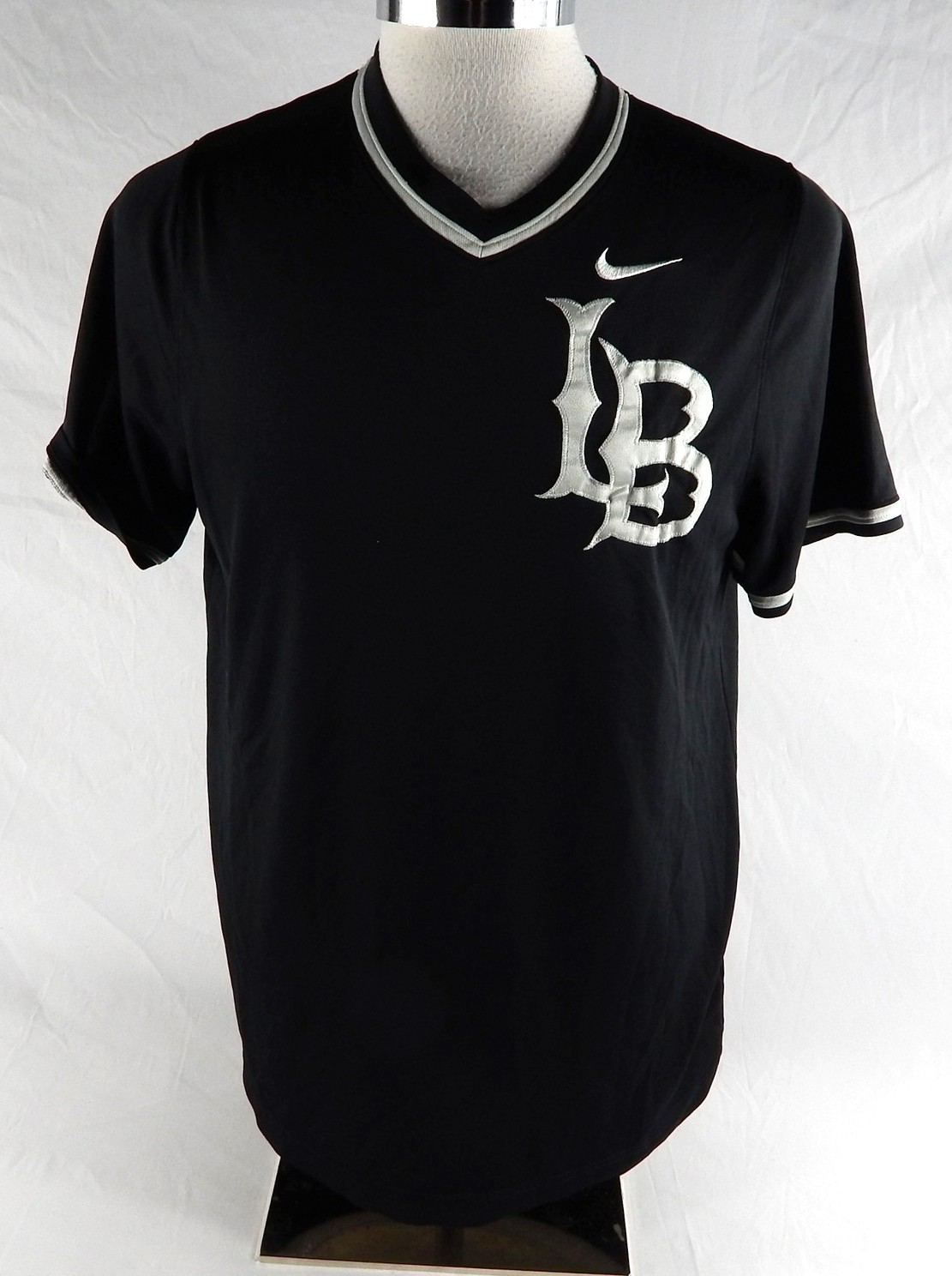 2020 Long Beach State Dirtbags #33 Game Used Black Jersey Baseball L 612