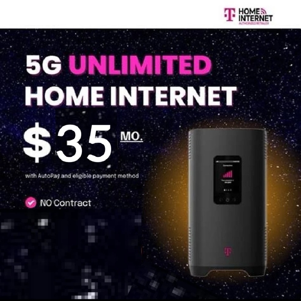 T-Mobile Truly Unlimited Data $35/Month.