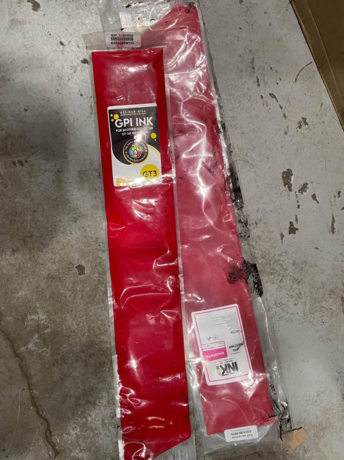 GPI Brother DTG Replacement Ink. Magenta Brand New