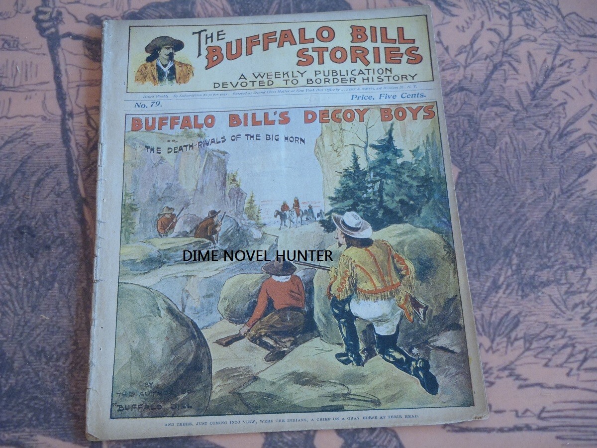 VG BUFFALO BILL STORIES #79 EARLY ISSUE BIG HORN COVER DIME NOVEL STORYPAPE