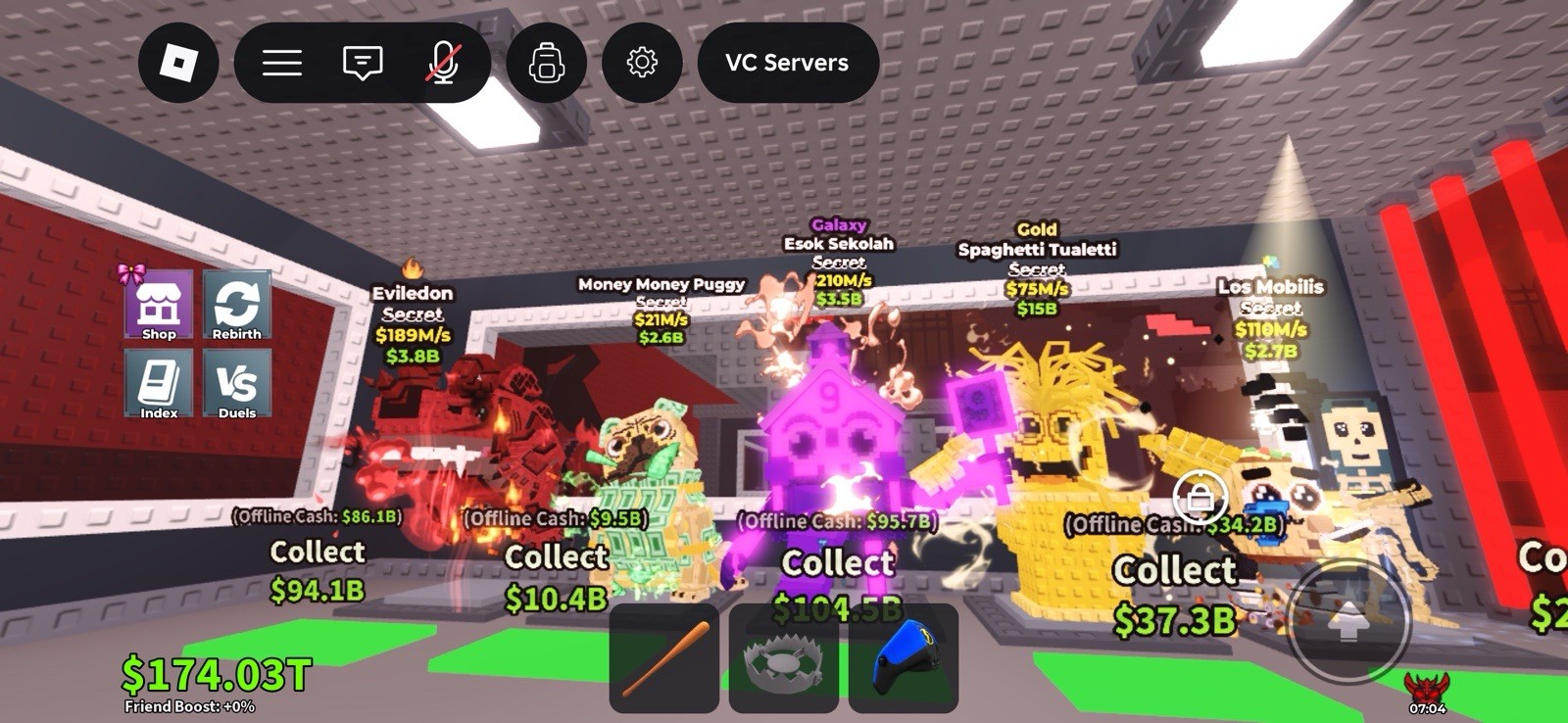 VC Servers Secret Generation Game Asset Eviledon Money Puggy Galaxy Gold