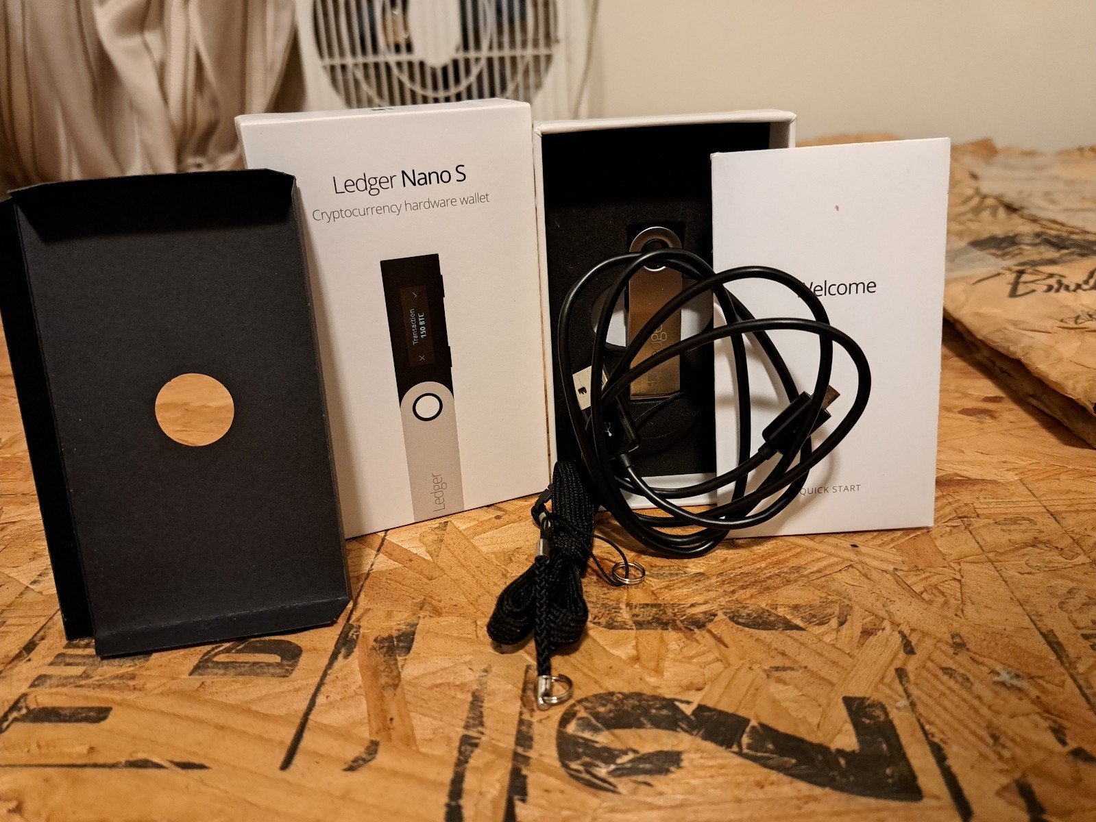 Ledger Nano S Hardware Wallet (Black) - Factory Reset & Ready to Use!