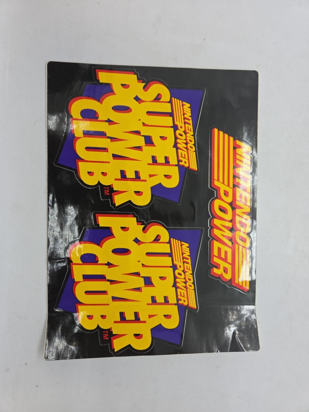 Vintage 90s Nintendo Super Power Club Promo Sticker Authentic Employee RARE
