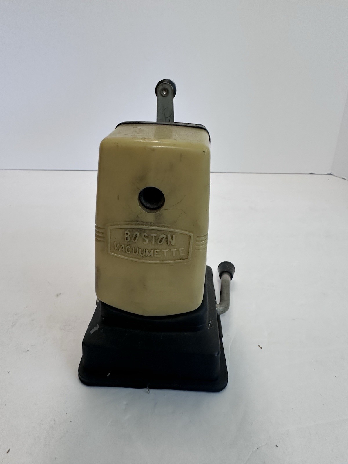 Vintage BOSTON Vacuumette Retro Pencil Sharpener Suction Office Classroom Home