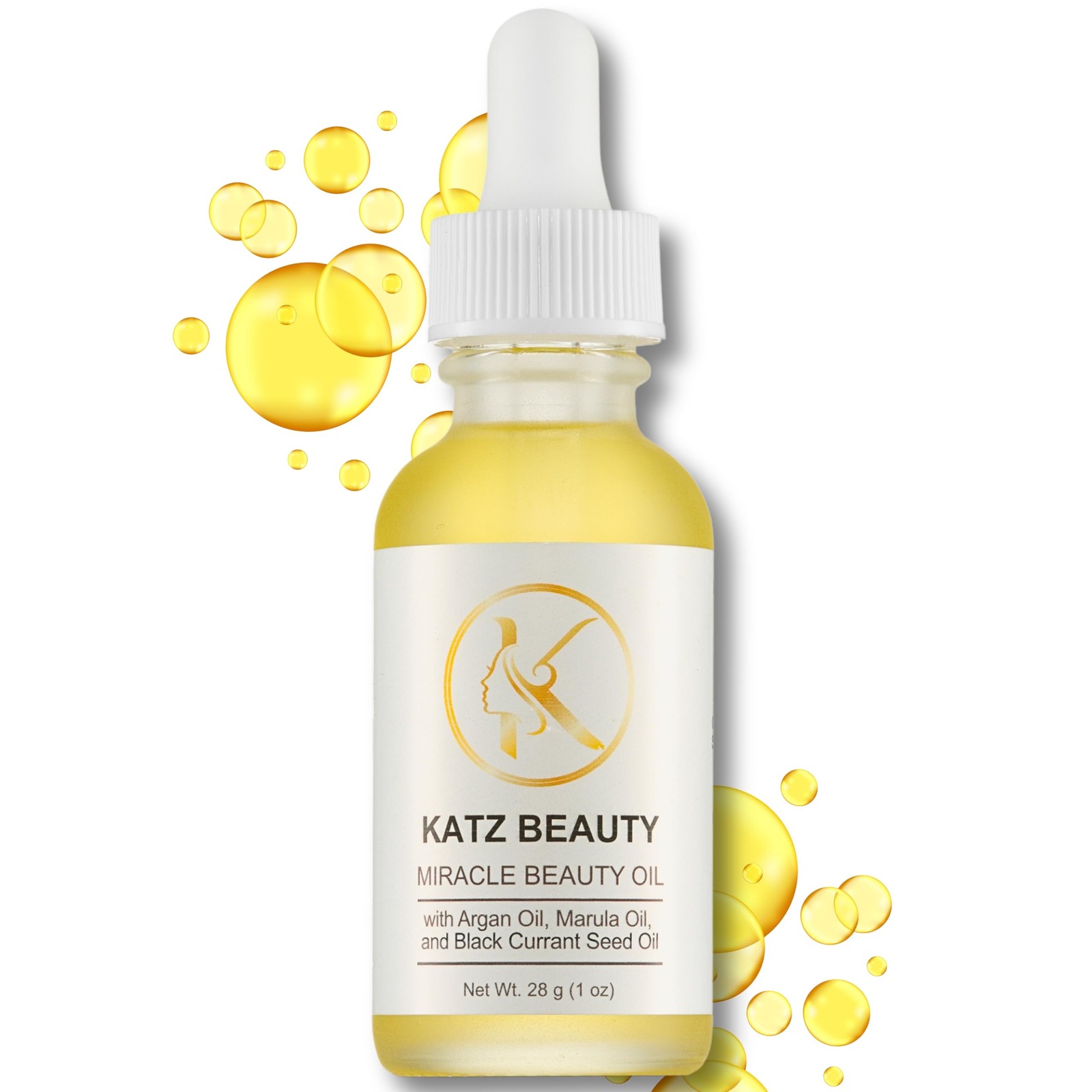 Katz Beauty Miracle Oil - Hydrating Face 1 Fl Oz (Pack of 1), Gold 