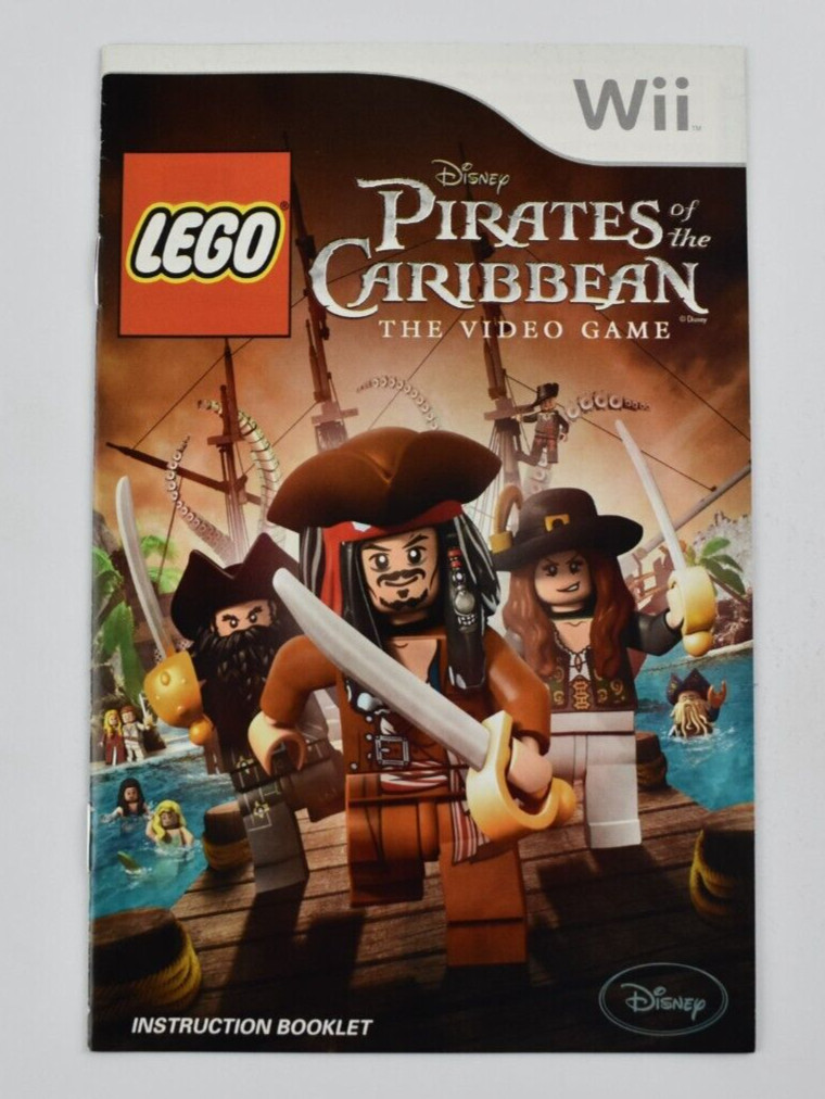 LEGO Pirates of the Caribbean - Nintendo Wii Authentic Instruction Manual Only