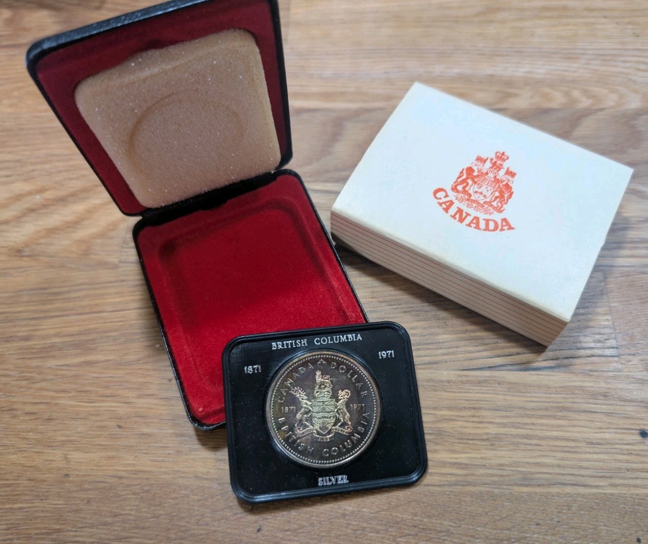 1971 Canada Silver Dollar Original Case Beautifully Toned - multiple available