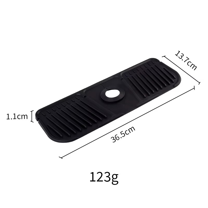 Kitchen Silicone Faucet Mat Faucet Water Catcher Mat Sink Splash Pad Countertop 