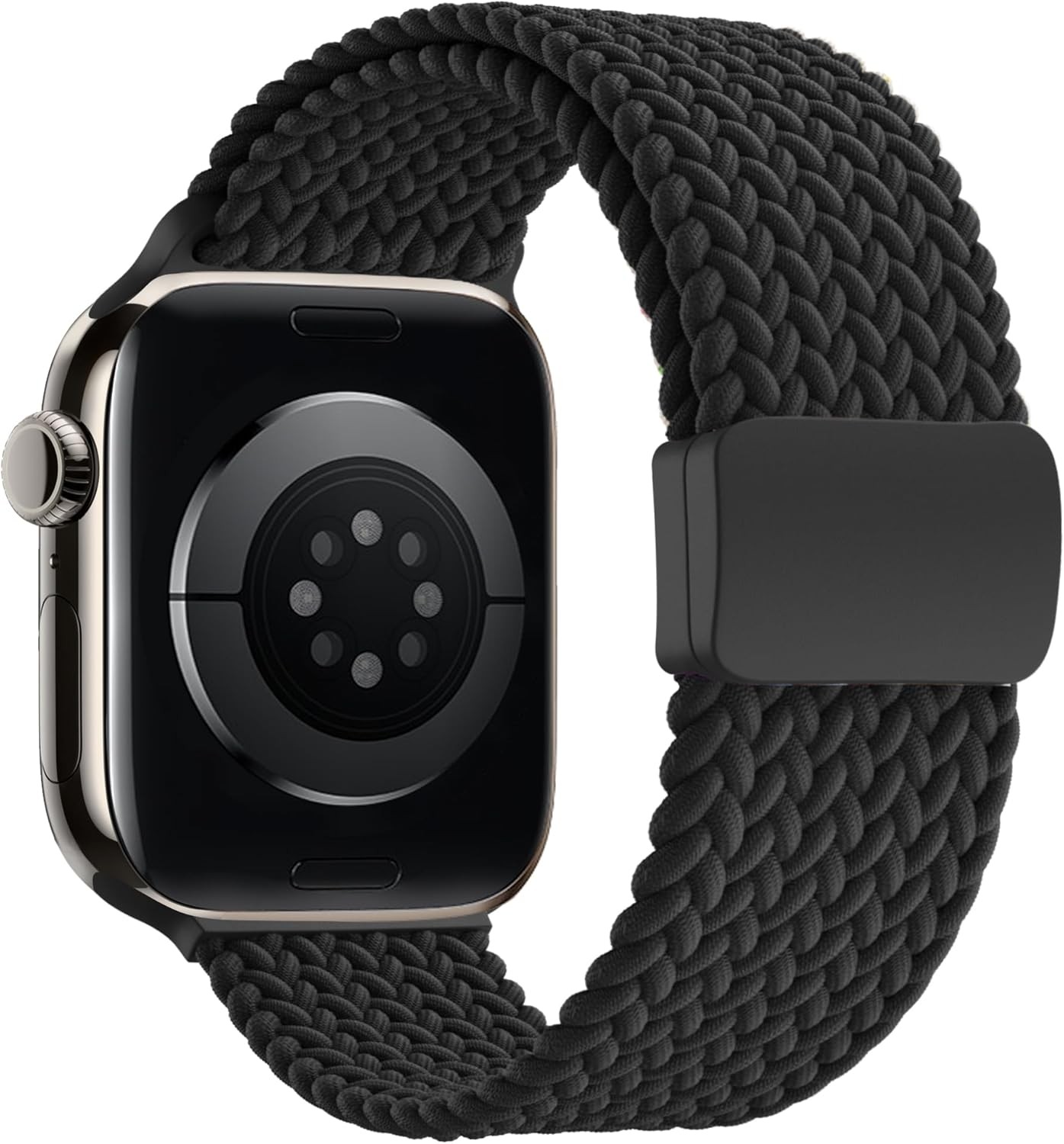 Braided Stretchy Strap Compatible with Apple Watch Series 10 38mm 40mm 41mm