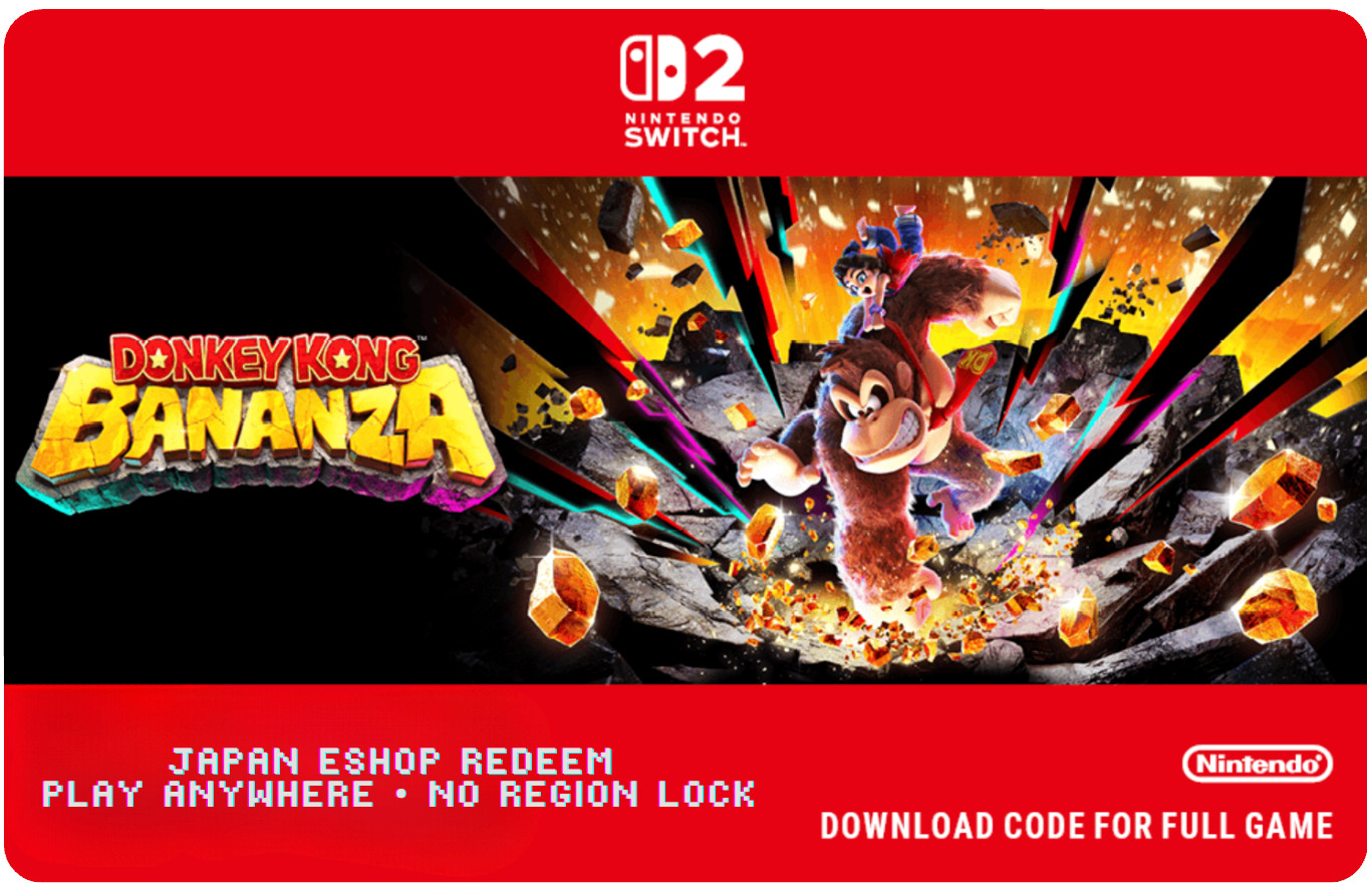Donkey Kong Bananza for Nintendo Switch 2 eShop Digital Code