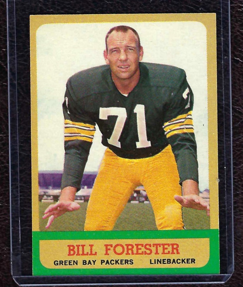 1963 Topps Football Card #94 Bill Forester, Green Bay Packers, NM!