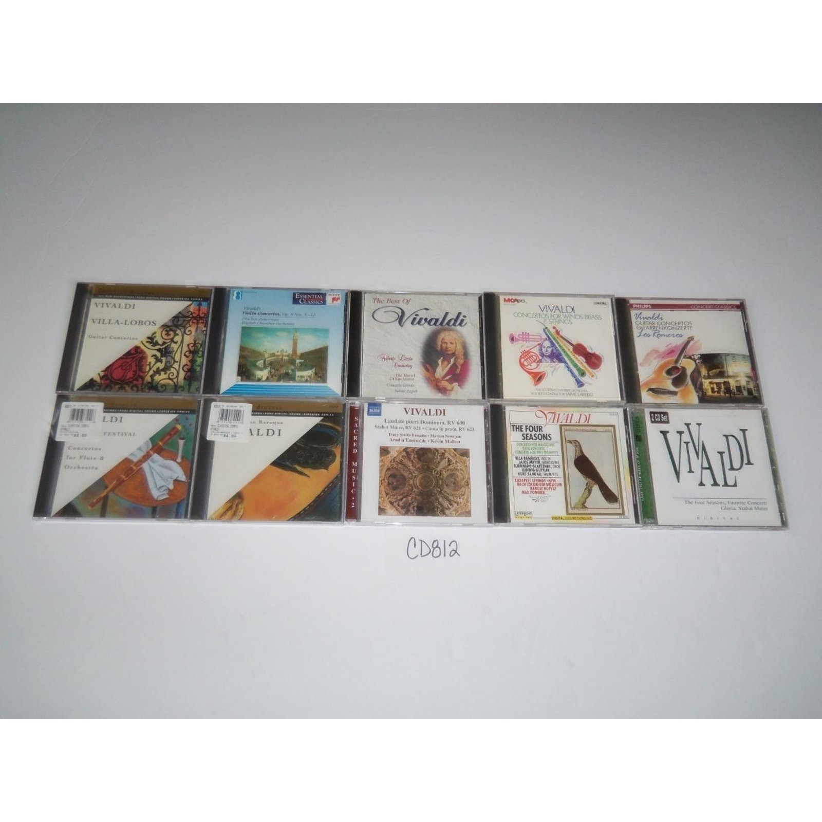 Vivaldi 10 CD Lot Piano Orchestra Symphony Concerto Collection -0618CD812