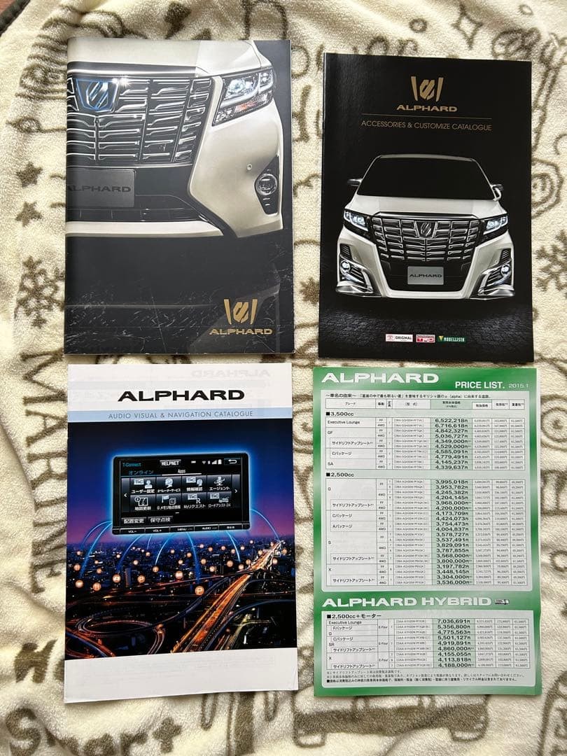Toyota Alphard Catalog 2015 Current Item