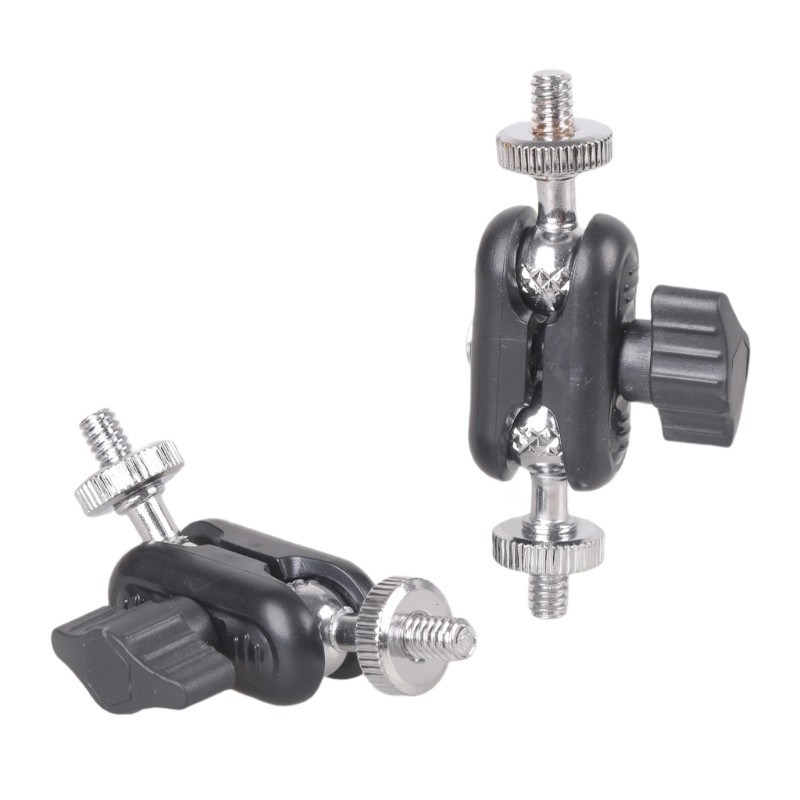 Metal 1/4 Male to Male Thread Swiveling Adapter Adjustable For Photography