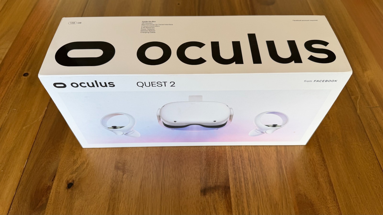 Meta Quest 2 128GB VR Headset w/ Controllers, Elite Strap & Battery – Clean