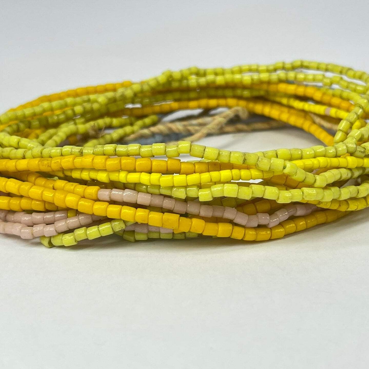 8 Mixed Multicolored Tile Trade Bead Grab Bag