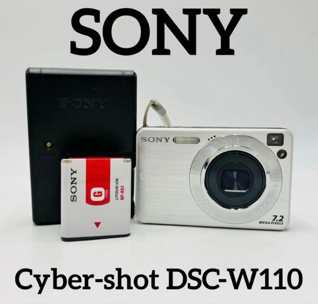 Sony Cyber-shot DSC-W110 Compact Digital Camera Excellent Condition Accessories