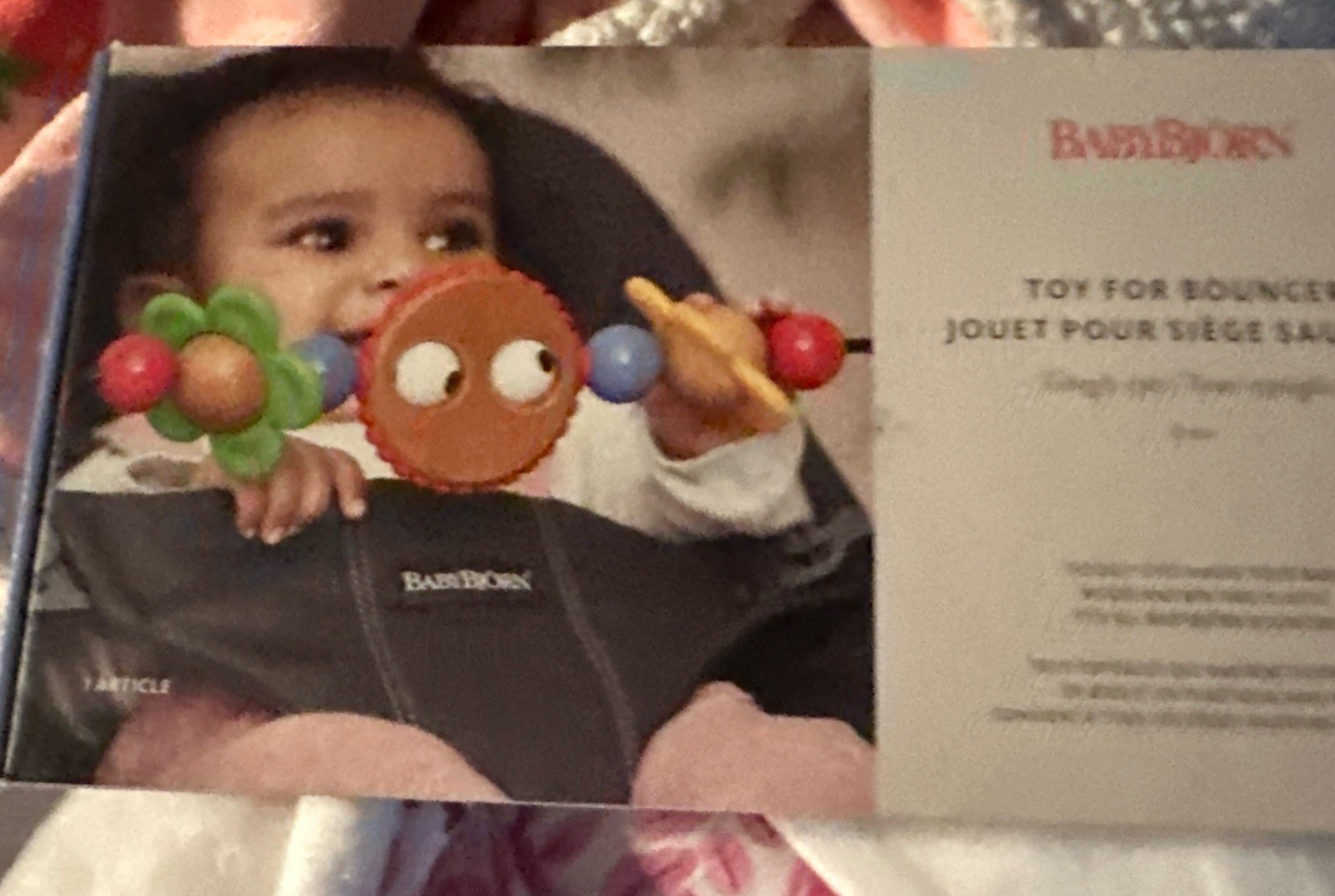 Baby Bjorn Wooden Toy Bar Toybar for Bouncer  Baby Bjorn Googly Eye Colorful