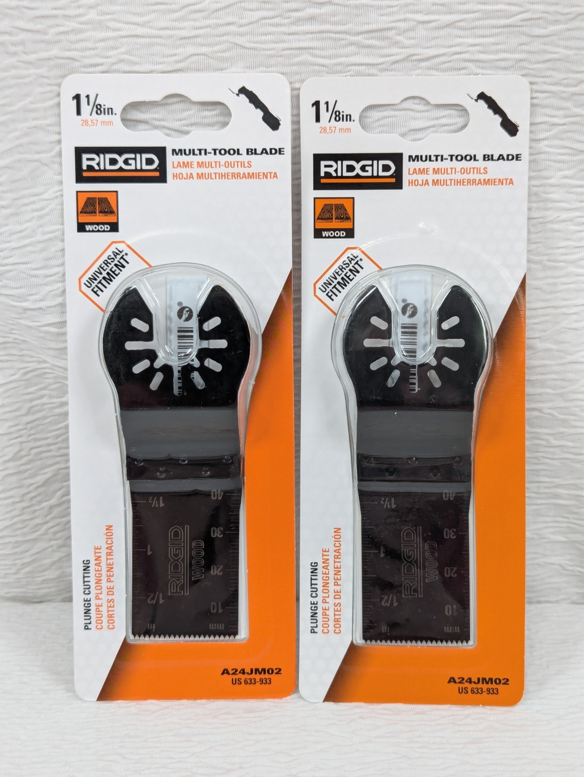 RIDGID - 1-1/8 in - Multi-Tool Blade - A24JM02 - 2 Pack