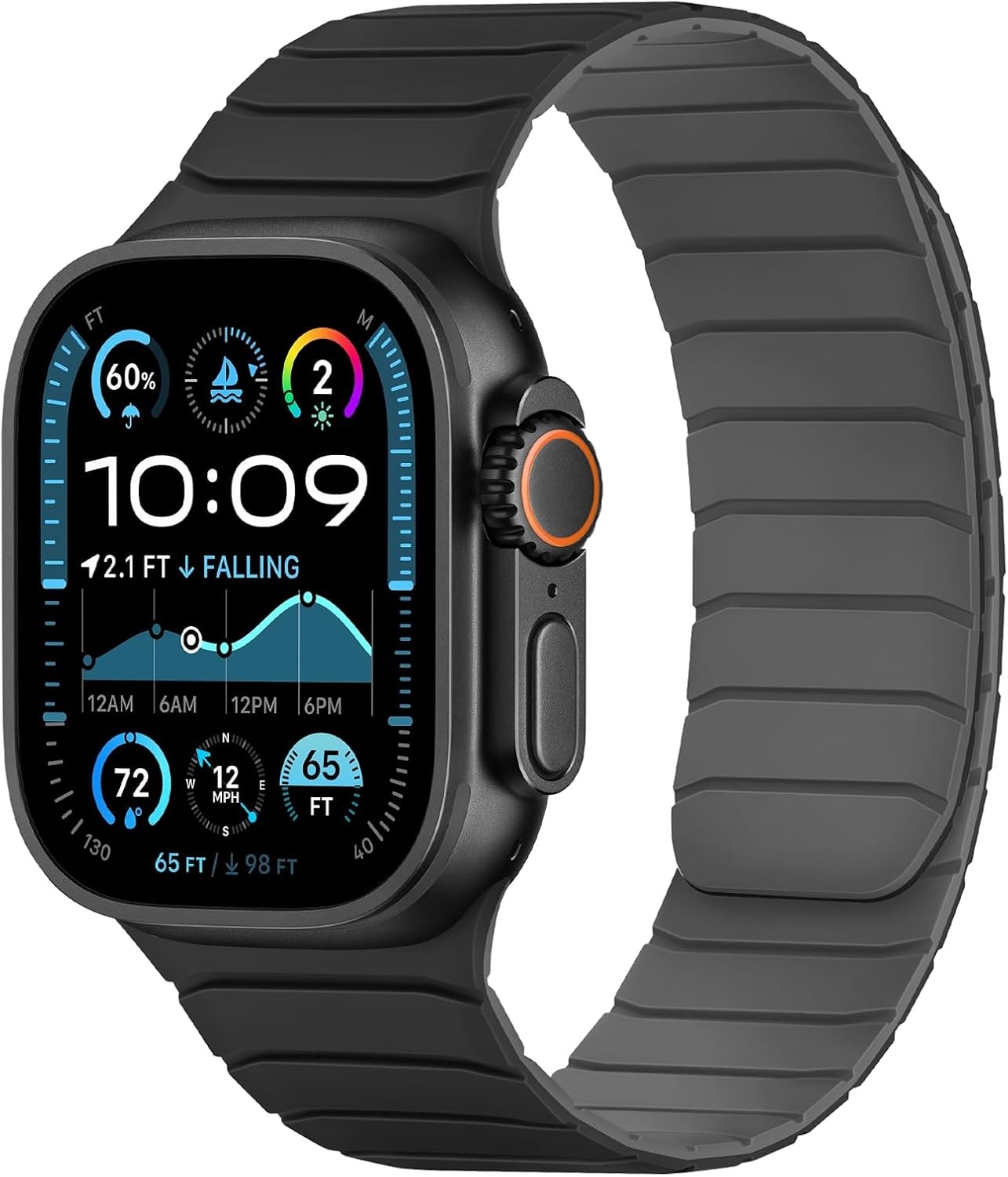 Soft Silicone Strap Compatible with Apple Watch Ultra 49mm Series 11 10