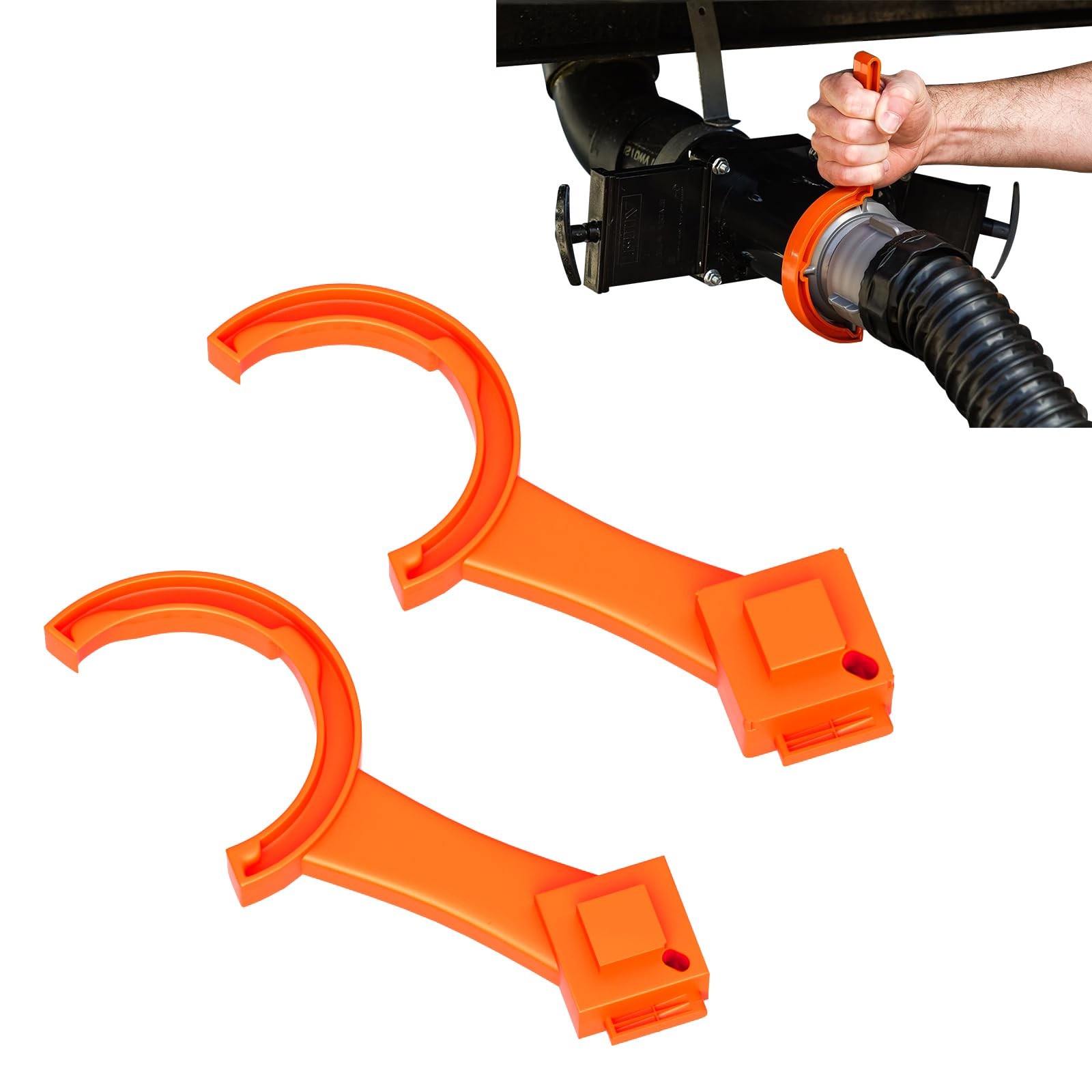 TagRecove 2 PCS RV Sewer Hose Wrench, Multi-Purpose Orange 