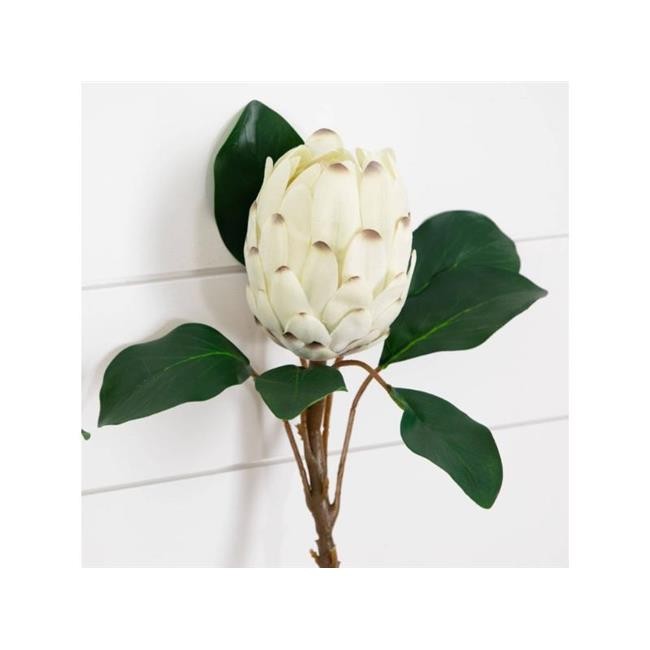 Nearly Natural 2455-S4 26 in. Artificial King Protea Flower Stems Green - Set...