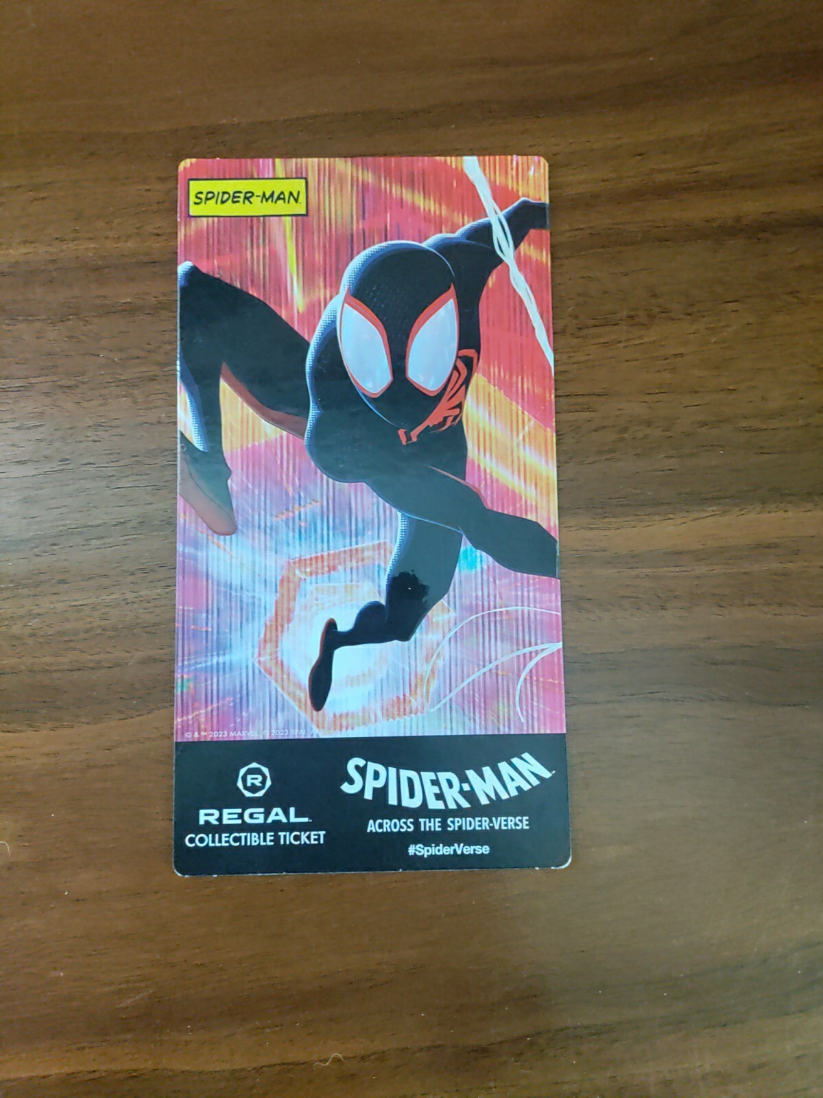 Spider-Man Across The Spider Verse Regal Collectible Ticket Miles Morales 