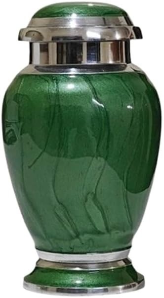 At Peace Memorials Hotep Green Keepsake Urn for Ashes