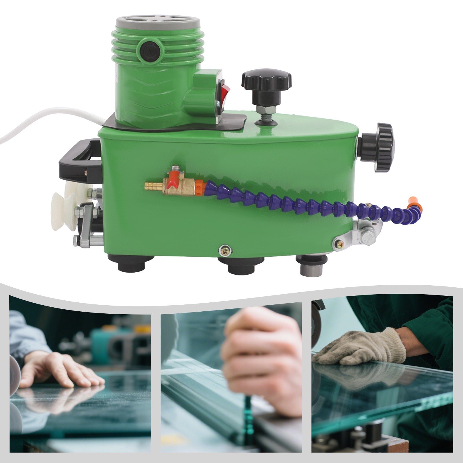 Portable Electric Glass Edge Grinding Machine Glass Edge Grinding Machine Green