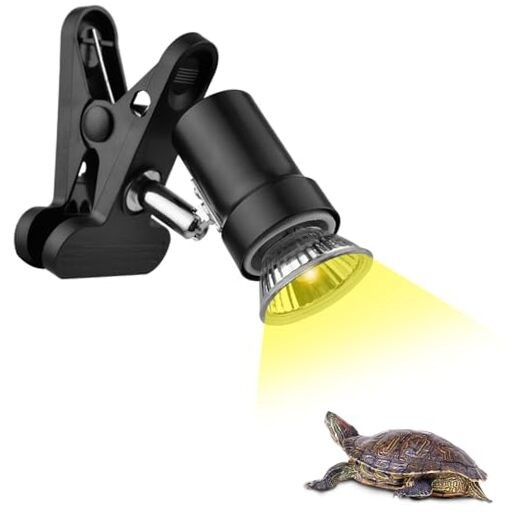  Reptile Heat Lamp with 50W UVA UVB Light Bulb, Basking Spot 50w Instant on