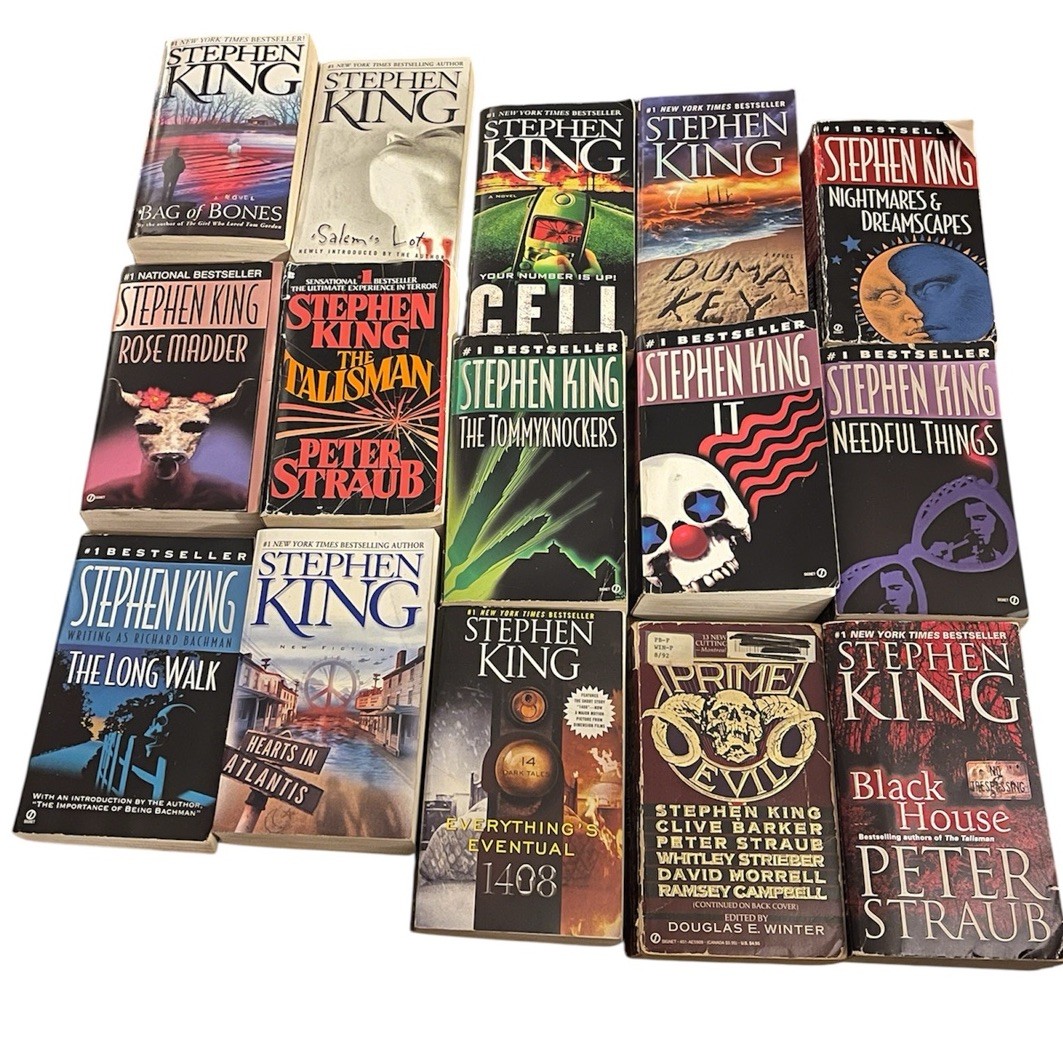Lot of 15 Stephen King Books It Cell Bag Bones Nightmares Black House & others!