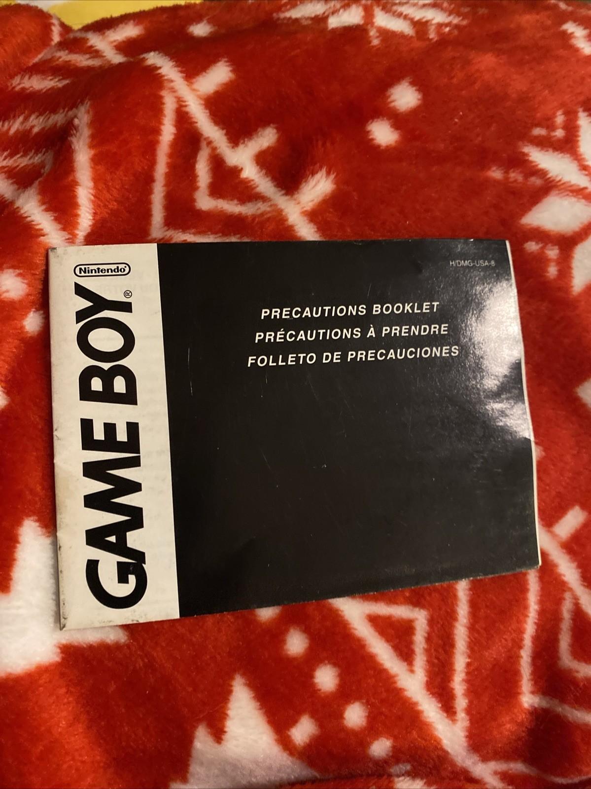 Nintendo Game Boy  Precautions Booklet