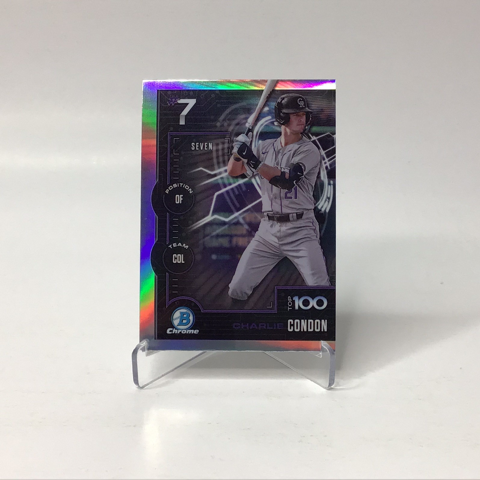 2025 Bowman - Bowman Scouts Top 100 Chrome Charlie Condon #BTP-7 (RC)