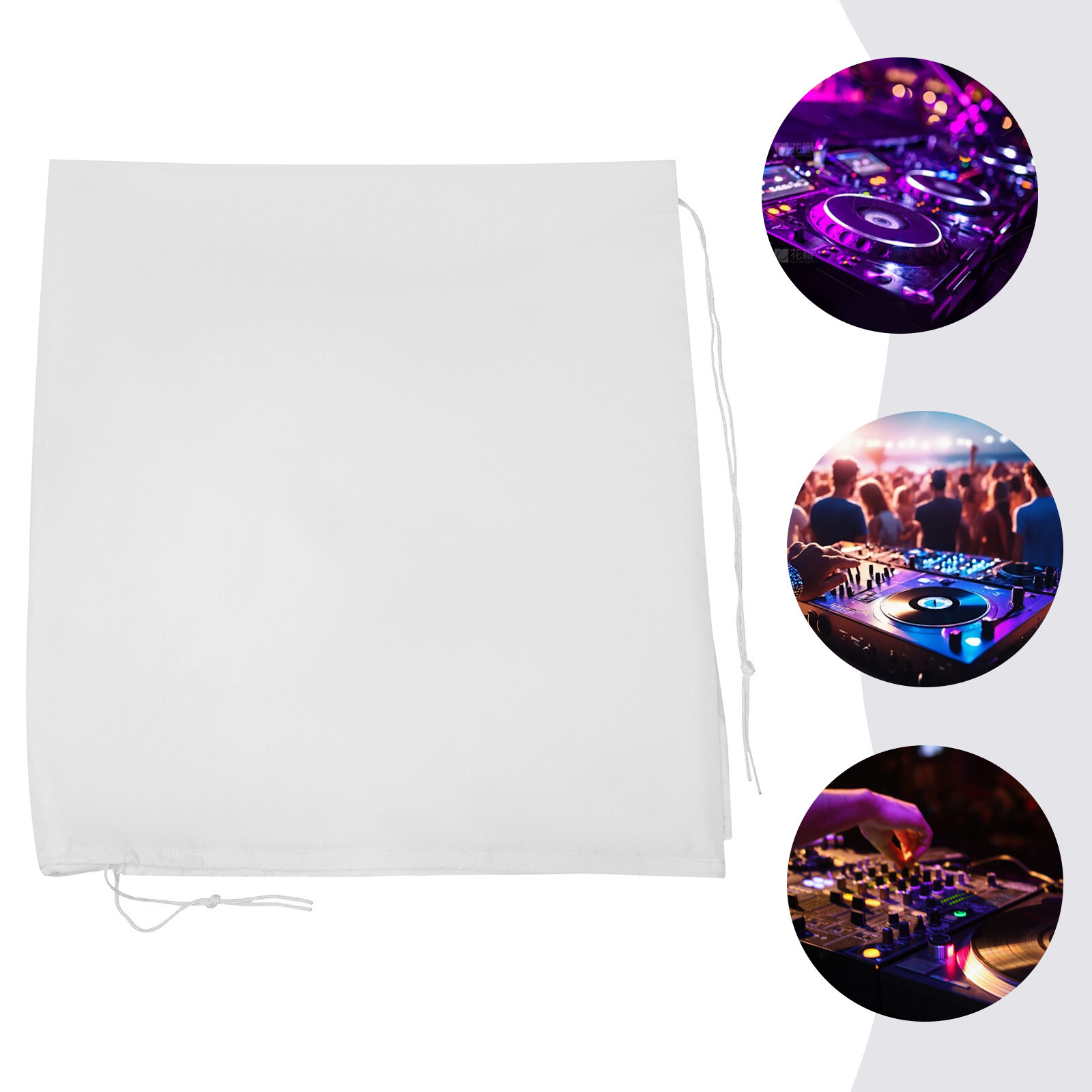 DJ Display Stand Scrim DJ Event Booth Facade Scrims DJ Stand Decorative White