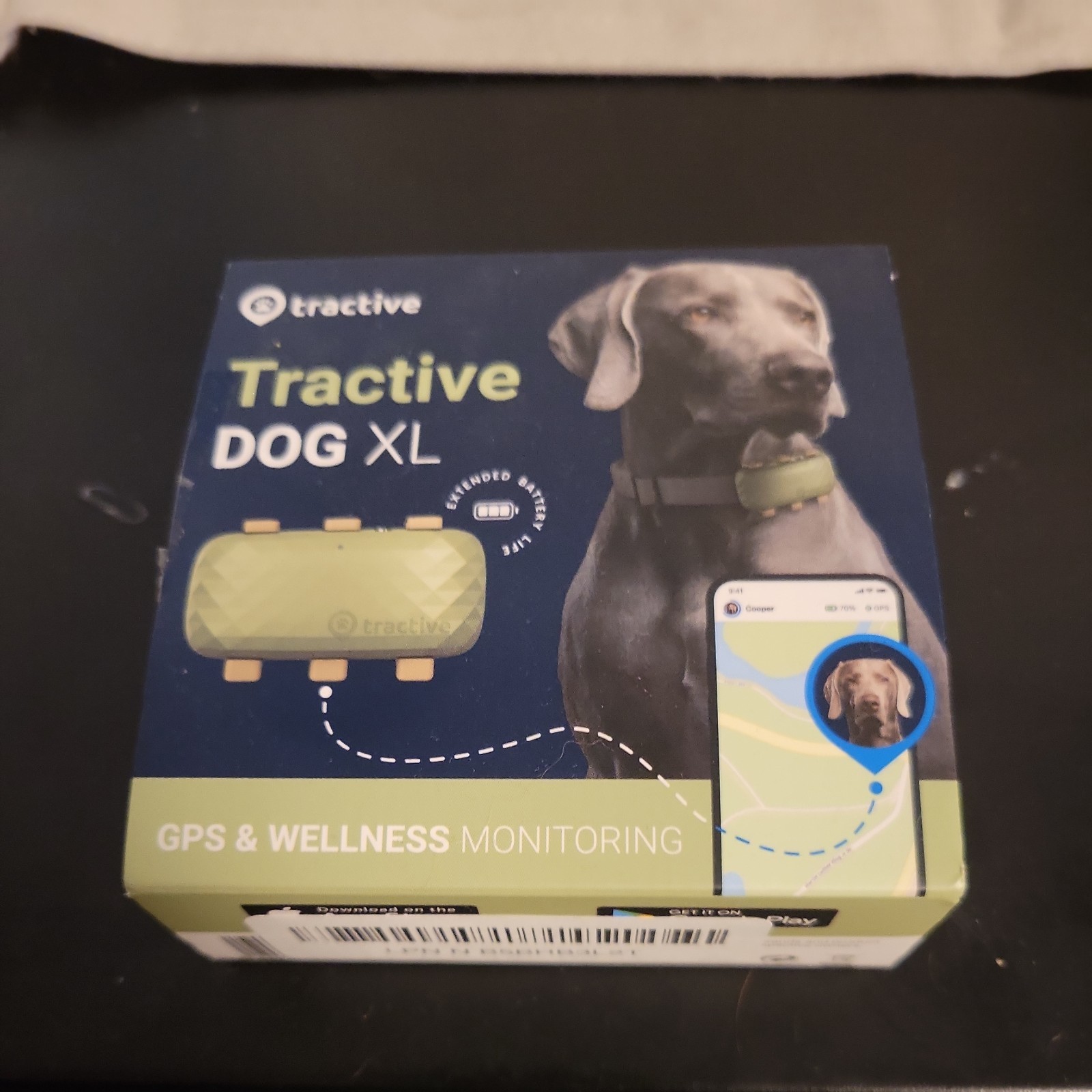 Tractive XL GPS Tracker & Health Monitoring for Dogs 40 lbs+ • Open Box