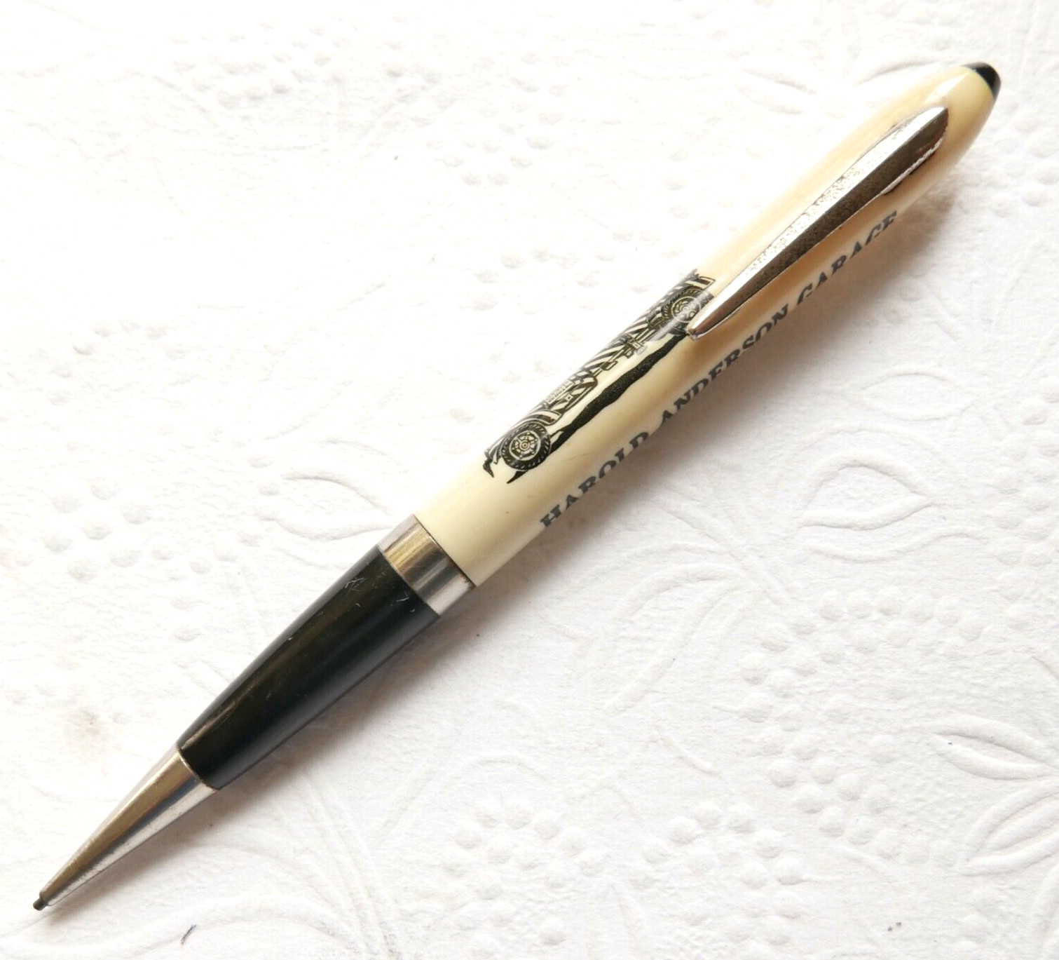 Vintage Harold Anderson Garage White Truck Sale Advert Mech Pencil Willmer MN G3