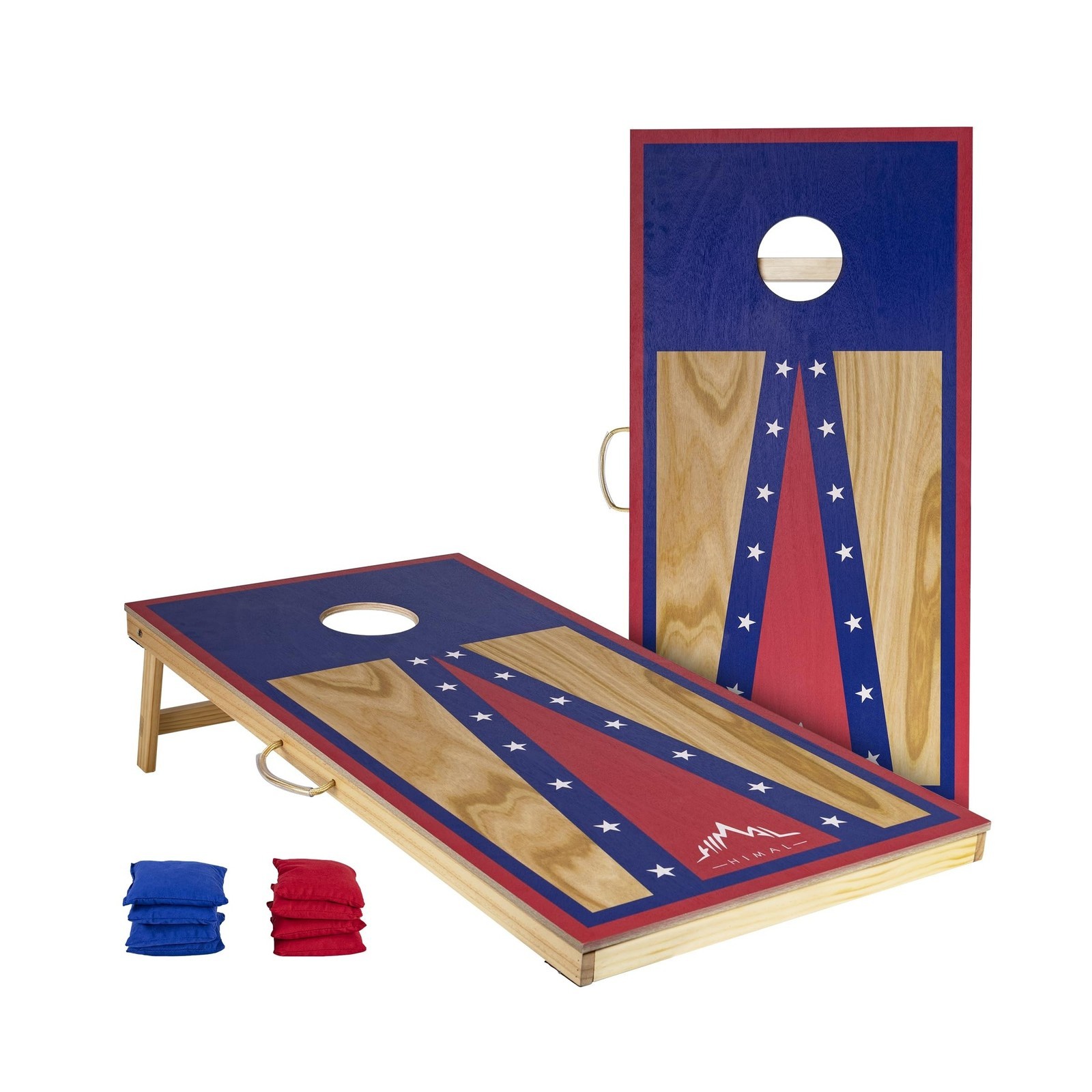 Himal Outdoors Cornhole Board Set, Choose 4 x 2 Feet Game Boards Includes 8 C...