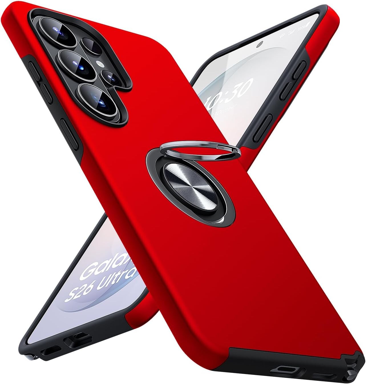 Samsung Galaxy Ultra Dual Layer Heavy Duty Shockproof Case Red