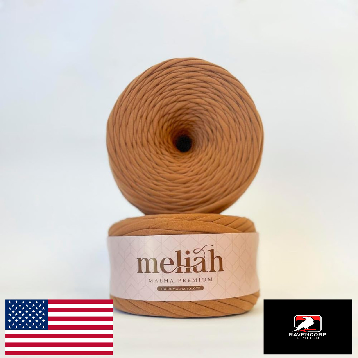 Meliah T-Shirt Yarn Premium Knotless 100% Polyester Soft Craft Yarn