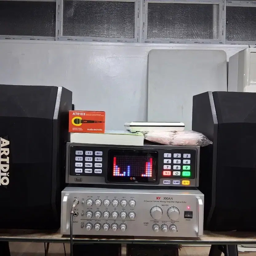 Taijin Karaoke Machine Set with 24/7 Song Selection and Accessories